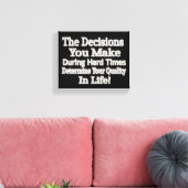 Ontwerp van een computerkunstwerk " Uw levenskwali Canvas Afdruk (Insitu (Woonkamer))