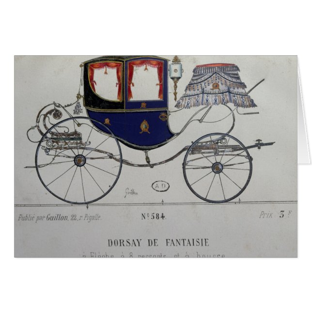 Ontwerp van een 'Coupe Dorsay de Fantaisie' (Voorkant Horizontaal)