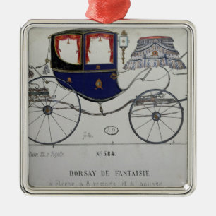Ontwerp van een 'Coupe Dorsay de Fantaisie' Metalen Ornament