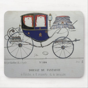 Ontwerp van een 'Coupe Dorsay de Fantaisie' Muismat