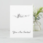 Ontwerp van een draaiende muziekkern kaart (Staand voorkant)