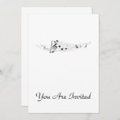 Ontwerp van een draaiende muziekkern kaart (Voorkant / Achterkant)