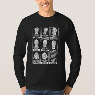 Ontwerp van een filosofie voor een filosoof t-shirt