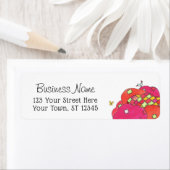 Ontwerp van een gevierde patchstructuur etiket (Insitu)