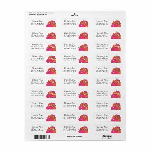 Ontwerp van een gevierde patchstructuur etiket (Full Sheet)