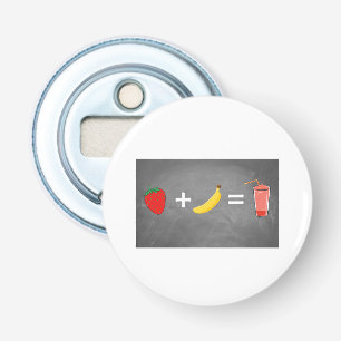 Ontwerp van een gezonde levensstijl button flesopener