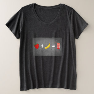 Ontwerp van een gezonde levensstijl grote maat t-shirt
