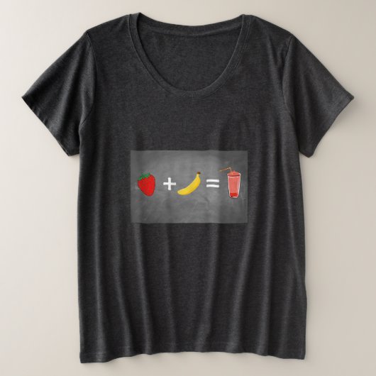 Ontwerp van een gezonde levensstijl grote maat t-shirt (Design voorkant)