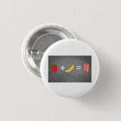 Ontwerp van een gezonde levensstijl ronde button 3,2 cm (Voorkant /achterkant)