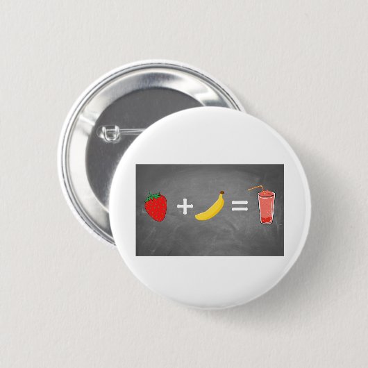 Ontwerp van een gezonde levensstijl ronde button 5,7 cm (Voorkant /achterkant)