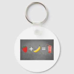 Ontwerp van een gezonde levensstijl sleutelhanger
