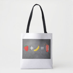 Ontwerp van een gezonde levensstijl tote bag