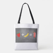 Ontwerp van een gezonde levensstijl tote bag (Achterkant)