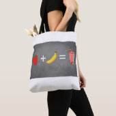Ontwerp van een gezonde levensstijl tote bag (Dichtbij)