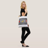 Ontwerp van een gezonde levensstijl tote bag (Op model)