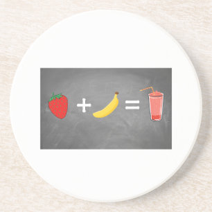 Ontwerp van een gezonde levensstijl zandsteen onderzetter