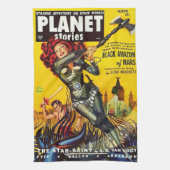 ONTWERP VAN EEN Hoesje VAN 1950 SCI FI PULPBEKENDM Theedoek (Verticaal)