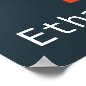 Ontwerp van een kinderkamer met een ute robot poster (Hoek)