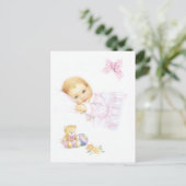 Ontwerp van een kindermeisje briefkaart (Staand voorkant)