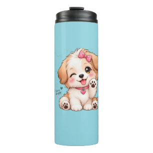 Ontwerp van een leuke puppy mok wrap – PNG Sublima