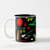 Ontwerp van een Mok van tweetonige groenten (Links)