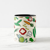 Ontwerp van een Mok van tweetonige groenten (Center)