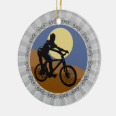 ontwerp van een mountainbike keramisch ornament (Links)