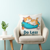 Ontwerp van een ontspannen kat met bijschrift kussen (Stoel)