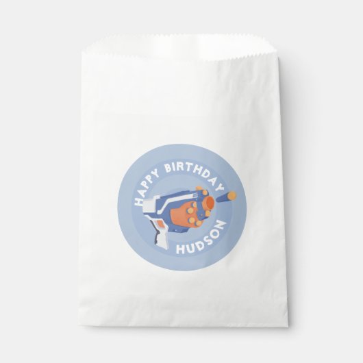 Ontwerp van een pistool met schuimdart bedankzakje (Voorkant)