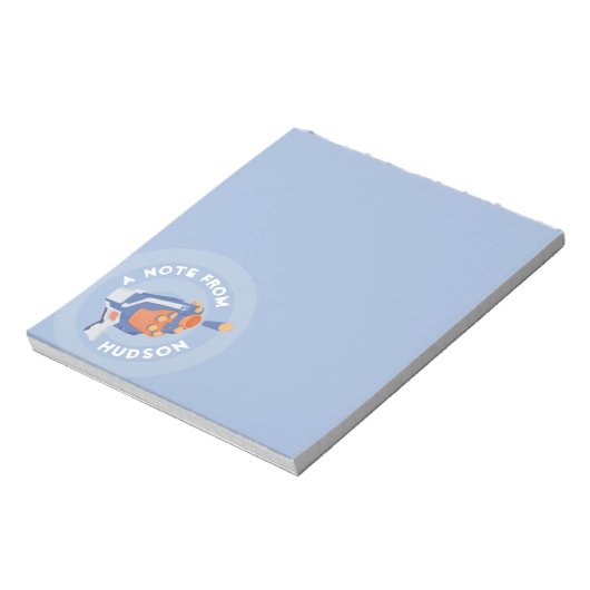 Ontwerp van een pistool met schuimdart notitieblok (Linkerzijde)