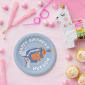 Ontwerp van een pistool met schuimdart papieren bordje (Feest)