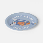 Ontwerp van een pistool met schuimdart papieren bordje (Gekanteld)