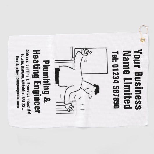 Ontwerp van een plug-in- en verwarmingstoestel golfhanddoek (Horizontaal)