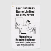 Ontwerp van een plug-in- en verwarmingstoestel golfhanddoek (Voorkant)