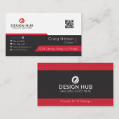 Ontwerp van een professioneel visitekaartje met ro (Voorkant / Achterkant)