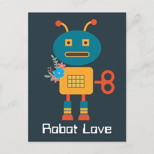 Ontwerp van een robot voor kinderen briefkaart (Voorkant)