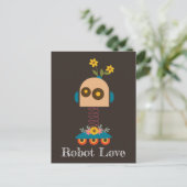 Ontwerp van een robot voor kinderen briefkaart (Staand voorkant)