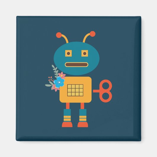 Ontwerp van een robot voor kinderen magneet (Voorkant)