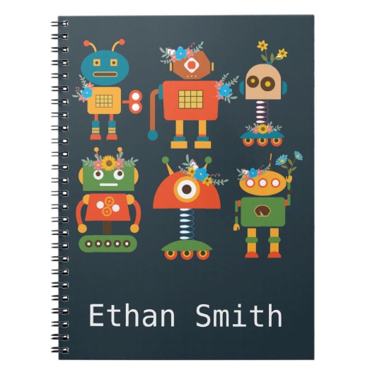 Ontwerp van een robot voor kinderen notitieboek (Voorkant)