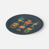 Ontwerp van een robot voor kinderen papieren bordje (Gekanteld)