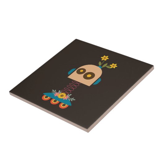 Ontwerp van een robot voor kinderen tegeltje (Zijkant)