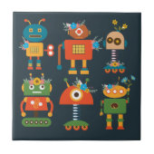 Ontwerp van een robot voor kinderen tegeltje (Voorkant)