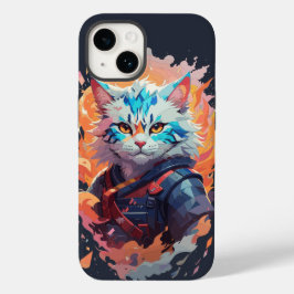 Ontwerp van een schattige ninja kat krijger Case-Mate iPhone 14 hoesje