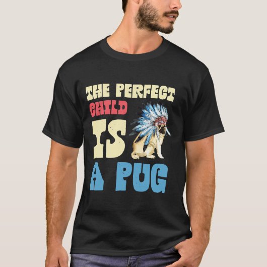 ONTWERP VAN EEN SCHATTIGE PUG 512 T-SHIRT (Voorkant)