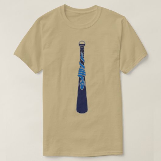 Ontwerp van een slang rond een waterdruppel zilver t-shirt (Design voorkant)