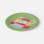 Ontwerp van een springplank/kasteel papieren bordje (Gekanteld)