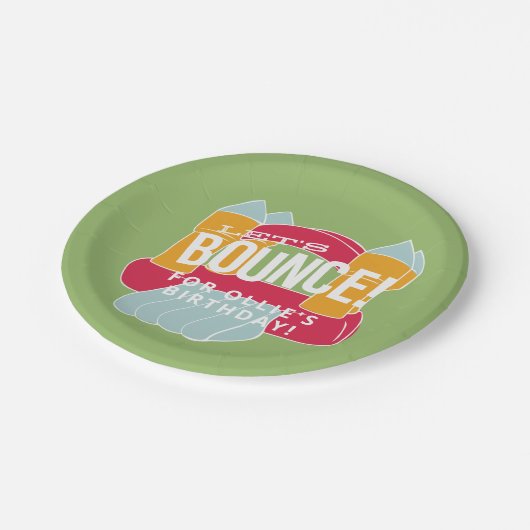 Ontwerp van een springplank/kasteel papieren bordje (Gekanteld)