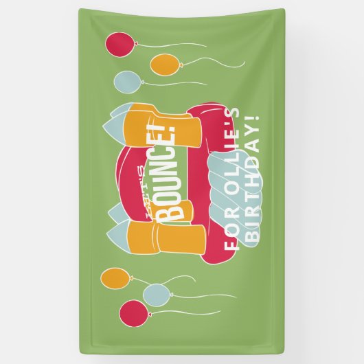 Ontwerp van een springplank/kasteel spandoek (Verticaal)