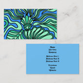 Ontwerp van een thema voor de Bright Ocean. Visitekaartje (Voorkant / Achterkant)