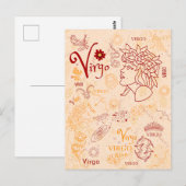Ontwerp van een vigo Zodiac Design Horoscope Briefkaart (Voorkant / Achterkant)